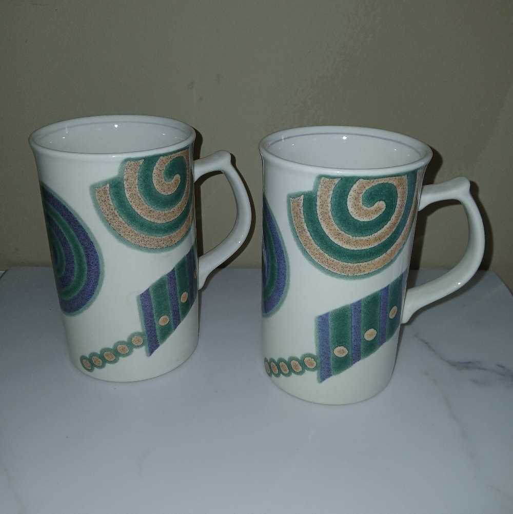 Mikasa Intaglio Cappuccino Mug - Set of 2 - 4 3/4" Tall